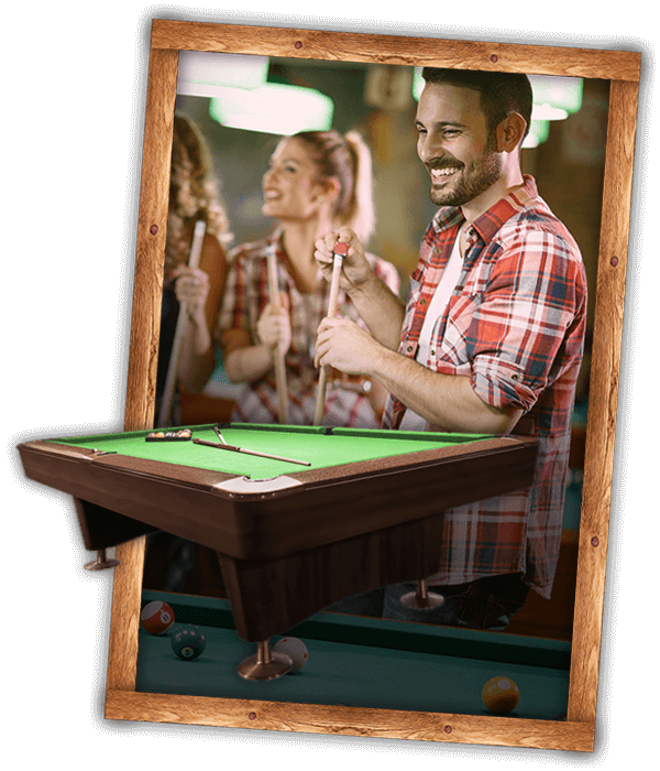 Pool tables at Johnny's Bar in Wisconsin Rapids Wisconsin, challenge your friends to a game!